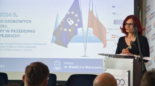 Zdjęcie uczestników konferencji „Ochrona danych osobowych w UE. Dokąd zmierzamy w przededniu wyborów europejskich?”